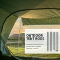 thumbnail image 3 of OULII 8 Sections Per Set Camping Tent Pole Bars Iron Silver Wind And Rain Resistance For Canopy, 3 of 8