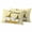 Light Yellow, variant on 2 Pack Outdoor Waterproof Throw Pillow Covers,Rustic Dwarf Bee Flower Decorative Square Pillow Case Patio Pillowcases for Chair Couch Sofa 16x16in
