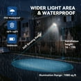 thumbnail image 2 of LANGY 90W Solar Street Lights 20000 Lumens Outdoor, 180 LED Chips LED Solar Power Street Light with PIR Motion Sensor Dusk to Dawn Outdoor Solar Lighting for Street, Garden, Yard, 2 of 9