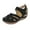 Black, variant on Anuirheih Women's Wedge Sandals Summer Closed Toe Sandals for Women Dressy Wedges(Brown)