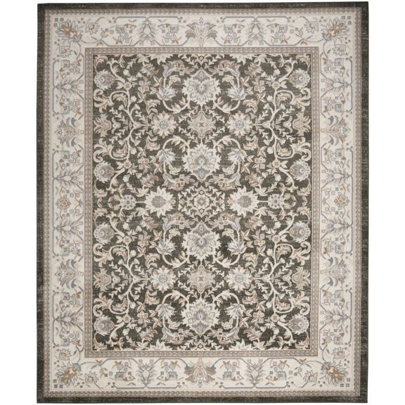 Nourison Serenity Home Traditional Indoor Area Rug Ivory Grey Blue 7'10" x 9'10"