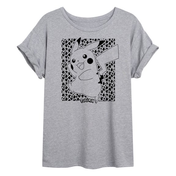 Pokémon - Pikachu Pattern - Women's Oversized T-Shirt