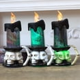 thumbnail image 5 of Fairnull Halloween LED Candle Skull Decor Festival Energy Saving Warm Light No Heating Decorate Electric Ghost Hand Safe Halloween Candle Light Gift, 5 of 10