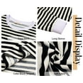 thumbnail image 5 of Fantaslook Striped Long Sleeve Shirts for Women Crewneck Tunic Tops Color Block Blouses Fall Pullover, 5 of 7