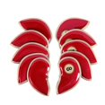 thumbnail image 5 of 10Pcs PU Leather Golf Iron Headcover Golf Club Head Cover Embroidery Number Anti Red, 5 of 8