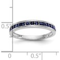 thumbnail image 4 of 10K White Gold Blue Sapphire Bandsize 7 (Width 2.9 To 1.7) - Jbsp, 4 of 5