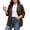 Brown, variant on 3/4 Sleeve Cardigan for Women Plus Size Open Front Duster Jacket With Pockets Casual Coat Loose Fit Outerwear for Daily Wear