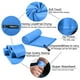 thumbnail image 3 of Toalla de microfibra Rainleaf de 20 x 40 pulgadas. Azul., 3 of 5