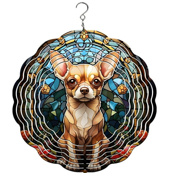 Chihuahua Wind Spinner