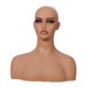 thumbnail image 5 of Busto de maniquí femenino, busto de cabeza de PVC, modelo profesional realista de medio cuerpo humano, soporte de cabeza para escaparate de joyería y, 5 of 9
