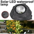 thumbnail image 2 of Solar Garden Rock Lights Outdoor Waterproof Landscaping Path Spotlights  Solar Powered Landscape Path Decorative Garden Stone Lights for Pathway, Walkway, Yard, Patio Decoration, Black, 2 of 9
