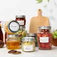thumbnail image 2 of SHiZAK Small Glass Mason Jars with Lids - 4 oz Vintage Canning Jars Pickling Jars for Jelly Jam Honey Pickles Spice Essential Preserver for Home Storage and Gifting 8 Pack, 2 of 5