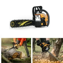Xnigf 63CC 20-Inch Gas Chainsaw, 2-Stroke Handheld Petrol Chain Saw with Anti-Vibration Handle & Automatic Oiling System for Wood Cutting and Logging