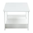 thumbnail image 4 of Yoneston Rectangular Coffee Table with Double Layered for Living Rooms Bedrooms Study Rooms, Medium Size White, 4 of 16