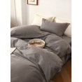thumbnail image 2 of Zhuge Bed Sheets Set, Bedding Sheets Pillowcases Kit, Twin Bed Set, Hotel Bedding, Home Decor(Gray), 2 of 4