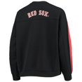 thumbnail image 3 of Women's The Wild Collective Black Boston Red Sox Perforated Logo Pullover Sweatshirt, 3 of 3