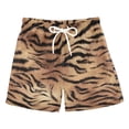 thumbnail image 5 of oqasdz Boys Swim Trunks with Compression Liner Drawstring Waist Leopard Printed Comfortable Shorts for Kids Swimming Summer Vacation, 5 of 5