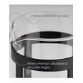 thumbnail image 3 of Cafetera Xtellar Prensa Francesa Para Café 1l, Vidrio Templado. Color Negro, 3 of 5