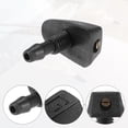 thumbnail image 4 of Universal Adjustable Windshield Washer Nozzles Kit Windshield Wiper Washer Nozzle Spray Jet Black 2 Pcs, 4 of 6