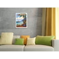 thumbnail image 4 of Aloha Hawaii - Hawaiian Woman watching Outrigger Canoe (Wa’a) - Vintage Hawaiian Travel Poster by Rick Sharp - Fine Art Matte Paper Print (Unframed) 20x26in, 4 of 4