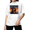 thumbnail image 2 of Rottweiler Retro Sunset Women's T-shirt, 2 of 3