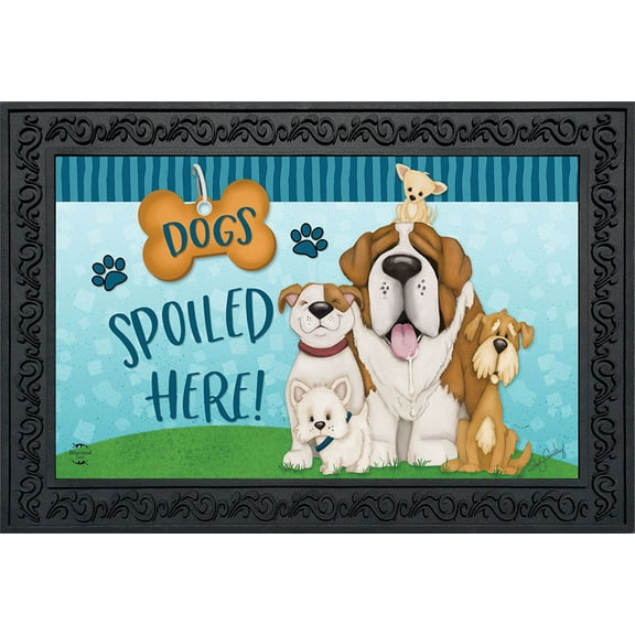Briarwood Lane Dogs Spoiled Here Doormat