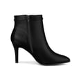 thumbnail image 3 of Unique Bargains Women's Stiletto Heels Pointed Toe Side Zip Ankle Boots, 3 of 7