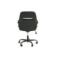 thumbnail image 5 of Modern Two-Tone Black And Blue 1pc Office Chair Casters Ultra Plush Faux Leather Seat Back Chair, 5 of 10