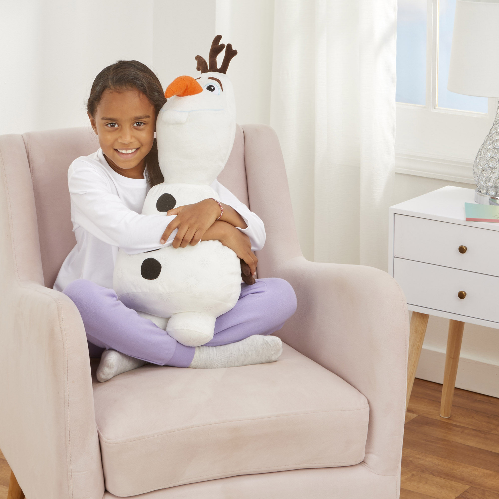 Disney Frozen Kids Olaf Bedding Plush Cuddle and Decorative Pillow Buddy, White - image 3 of 7