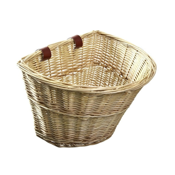 wicker bicycle basket