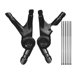 thumbnail image 3 of 2x Cubierta protectora del panel del marco de la motocicleta Panel protector del marco de la motocicleta para negro, 3 of 9