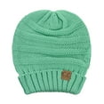 thumbnail image 4 of NYFASHION101 Exclusive Oversized Baggy Slouchy Thick Winter Beanie Hat - Sage, 4 of 4