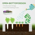 thumbnail image 6 of Outsunny Raised Garden Bed with Cover, Mini Greenhouse, Green, 6 of 9
