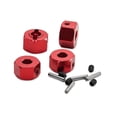 thumbnail image 2 of 4pcs Aleación de aluminio 1:10 Hex Hexy Wheel Hubs Accesorio de accesorio de bricolaje Reemplazar piezas para 1/10 RC Vehículos de automóvil RC Camión rojo, 2 of 8