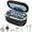 Black, variant on Ultrasonic Jewelry Cleaner 35W 45KHz – for Retainers, Eyeglasses & Dentures, 20oz 304SS Tank, 5 Timer Modes (White)