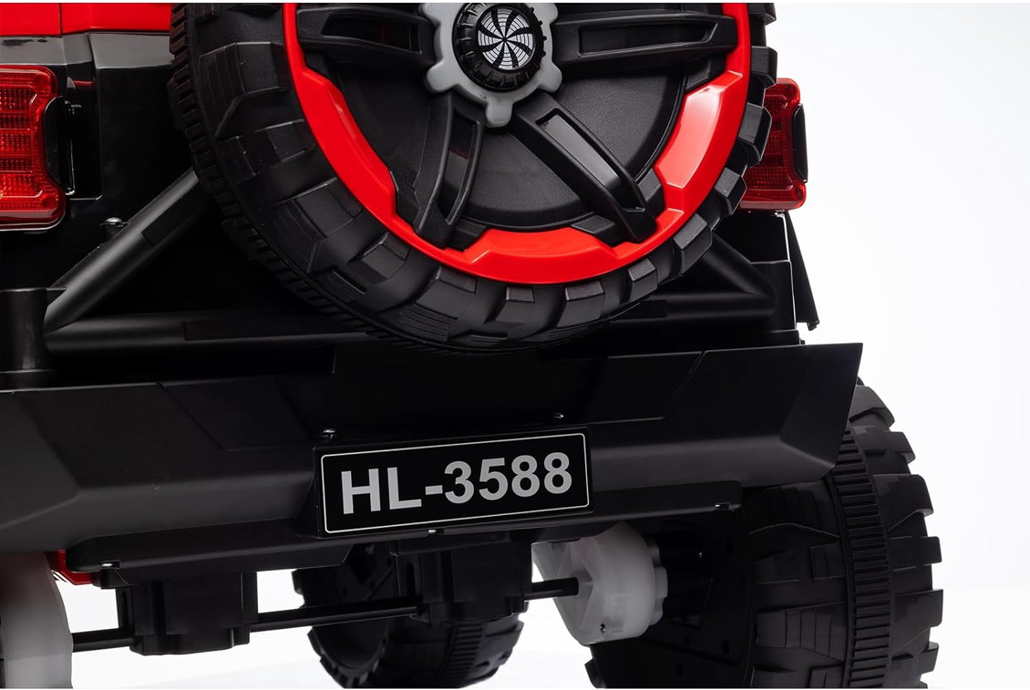 Yesfashion 12V Ride on Car FL-3588 Off-Road Vehicle Ride on Toy 25W*2 4 Wheeler Battery Powered Quad Toy Vehicle with Remote Control /MP3/ Suspension System /LED Lights/Off-Road Tires/etc