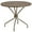 Gold, variant on Afuera Living 35.25" Round Steel Flower Print Patio Dining Table in White
