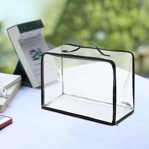 Clear Makeup Bags - Visual Bag Organizing Bag, Large Cosmetic Makeup Bags Set Clear PVC with Zipper Handle Portable Travel Luggage Pouch Airport Airline Vacation Organization