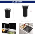 thumbnail image 3 of Air Activated Switch Button with Air Hose, Sink Top Stainless Steel Brushed Push Button for Food Waste Garbage Disposal Part (LONG, 2.5 Inch) Brushed Stainless Steel LONG/2.5", 3 of 5