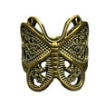 thumbnail image 2 of soumake Women's Elegant Hypoallergenic Vintage Carved Butterfly Ring, 2 of 8