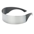 thumbnail image 3 of Paquete de 10 Uds. Divertido Plateado Metálico Space Alien Disfraz de Sol Accesorios de Cosplay Macarena Party Robot Gafas de sol, 3 of 7
