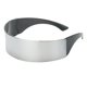 thumbnail image 4 of Paquete de 2 Uds. Gafas de terre para Disfraz de Robot Alienígena Azul Angosto Plateado Metálico Guapo Accesorios de Cosplay Yinane Gafas de sol de robot de fiesta, 4 of 7