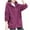 Womens Coats & Jackets Hot Pink, variant on Plus Size Winter Coats for Women M-5X with Pockets and Hooded Fleece Full Zipper Jackets Casual Long Sleeve Loose Solid Warm Outerwear Coat Clearance