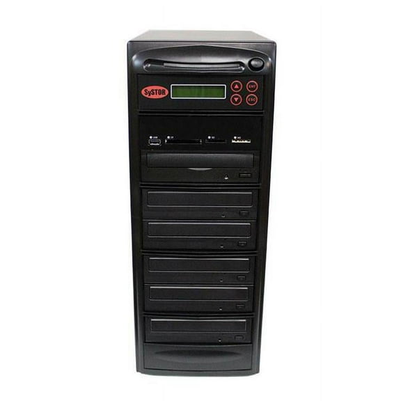 Systor   1-5 Disc Duplicator with USB  SD & CF to Disc Backup Copier Tower
