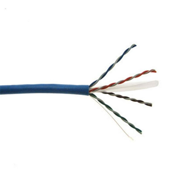 Produits de Câble Robuste CAT5E-P-YEL 1000 Pi 24 AWG Non Tordu Plenum Ethernet Patch Cable&44; Jaune