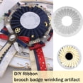 thumbnail image 2 of Lttoisl DIY Fabric Flower Maker Tool for Consistent Ribbon Rosettes, Badge Button Ornament Craft Kit, Beginner's Brooch & Ribbon Flower Making Jig, Tabletop Figurine Accessory, White, 2 of 8