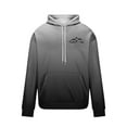 thumbnail image 5 of Zylanna Men's Hoodie Pullover, Pockets Gradient Color Fleece Lined with Drawstring Casual Sweatshirts for Men Black, 5 of 5