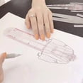 thumbnail image 4 of Lefu Fashion Illustration Ruler Figure Sewing Design Template Tailoring Tools, 4 of 9