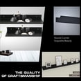 thumbnail image 3 of Jinsinto Bathroom Floating Wall Shelf Matte Aluminum Rectangular Shelf Ultra-thin Heavy-dut,black(30cm), 3 of 5