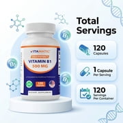 Vitamatic Vitamin B1 (Thiamine) 500mg, 120 Capsule